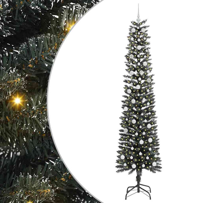 Brad de Crăciun artificial cu 300 LED Verde 58 x 58 x 240 cm - WALTI WALTI