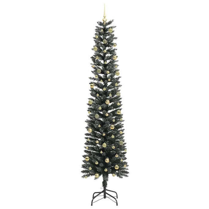 Brad de Crăciun artificial Verde 240 cm PVC și Plastic și Oțel - WALTI WALTI