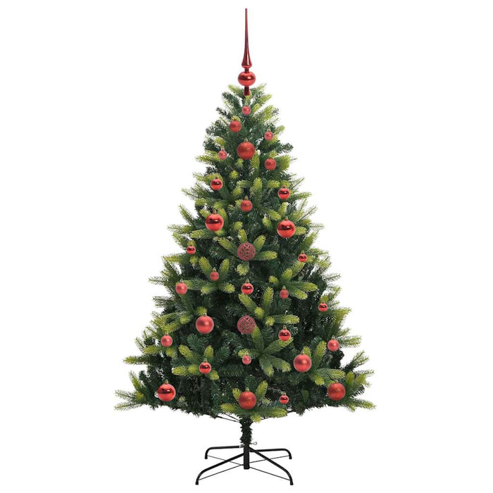 Pom de Crăciun Artificial cu Ramuri Hinge, 150 LED-uri 120 cm WALTI