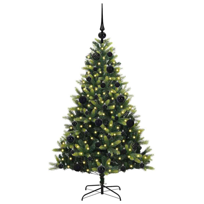 Pom de Crăciun Artificial cu Ramuri Hinge, 150 LED-uri 120 cm - WALTI WALTI