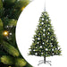 Pom de Crăciun Artificial cu Ramuri Hinge, 150 LED-uri 120 cm - WALTI WALTI