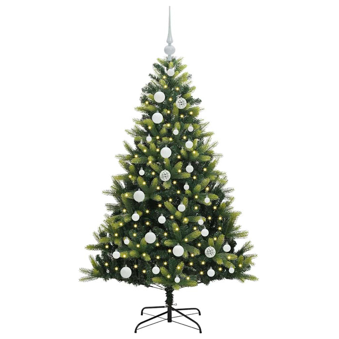 Pom de Crăciun Artificial cu Ramuri Hinge, 150 LED-uri 120 cm - WALTI WALTI