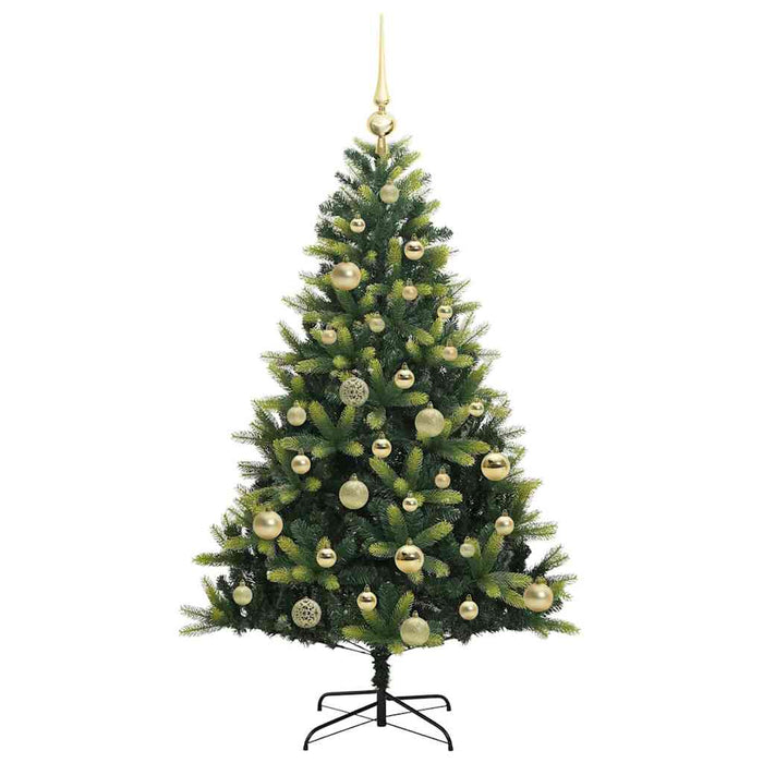 Pom de Crăciun Artificial cu Ramuri Hinge, 150 LED-uri 120 cm - WALTI WALTI