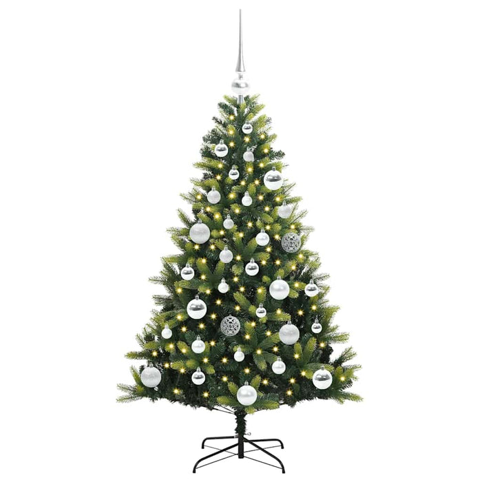 Pom de Crăciun Artificial cu Ramuri Hinge, 150 LED-uri 120 cm - WALTI WALTI