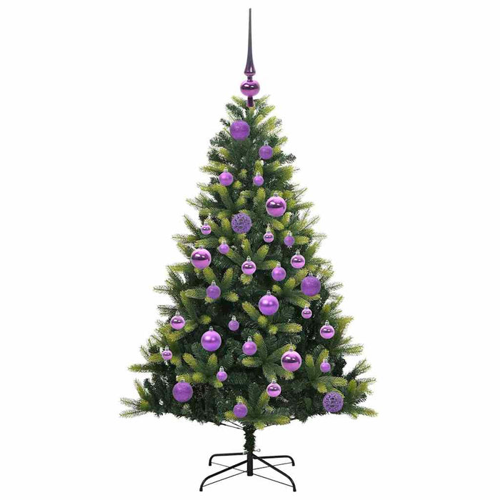 Pom de Crăciun Artificial cu Ramuri Hinge, 150 LED-uri 120 cm - WALTI WALTI