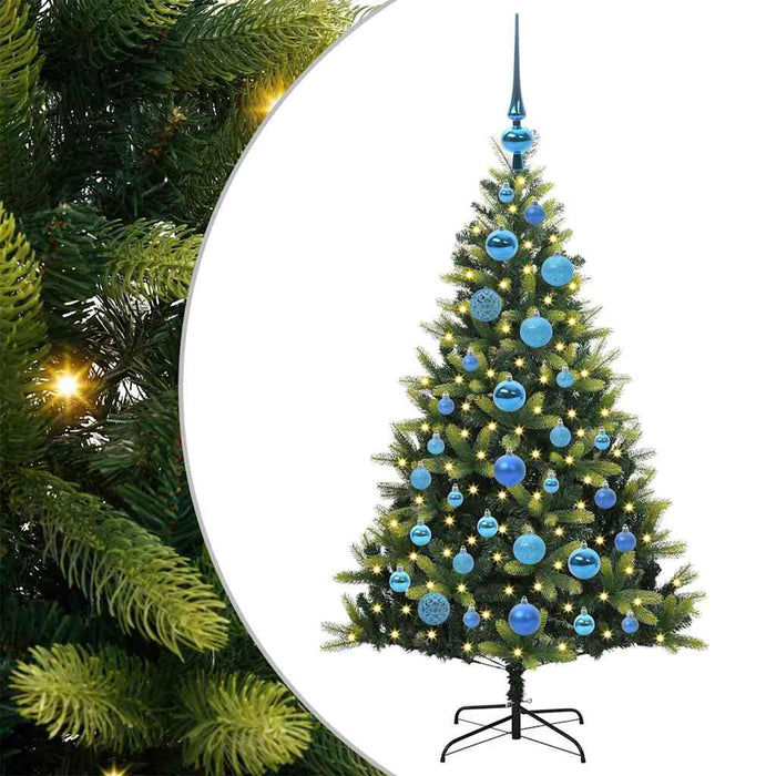 Pom de Crăciun Artificial cu Ramuri Hinge, 150 LED-uri 120 cm - WALTI WALTI