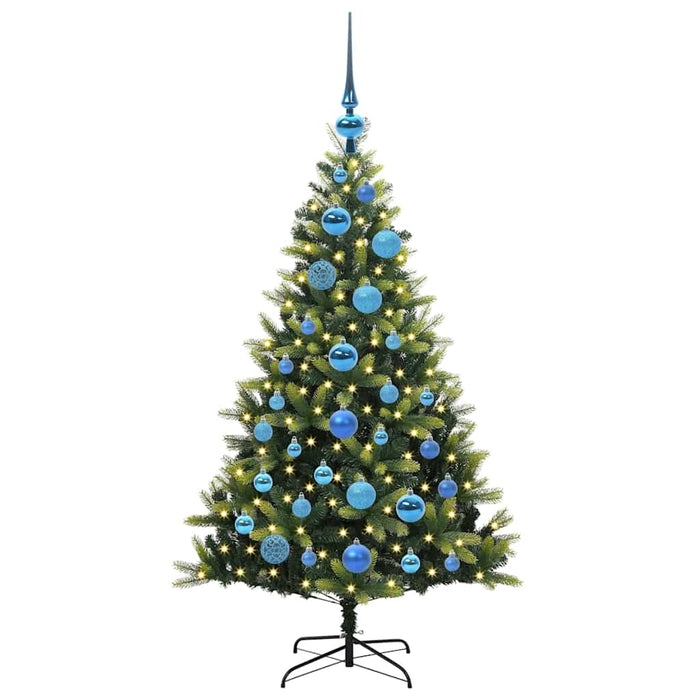 Pom de Crăciun Artificial cu Ramuri Hinge, 150 LED-uri 120 cm - WALTI WALTI