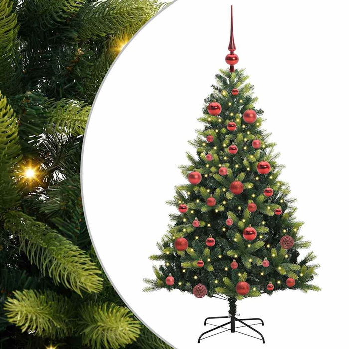 Pom de Crăciun Artificial cu Ramuri Hinge, 150 LED-uri 150 cm - WALTI WALTI