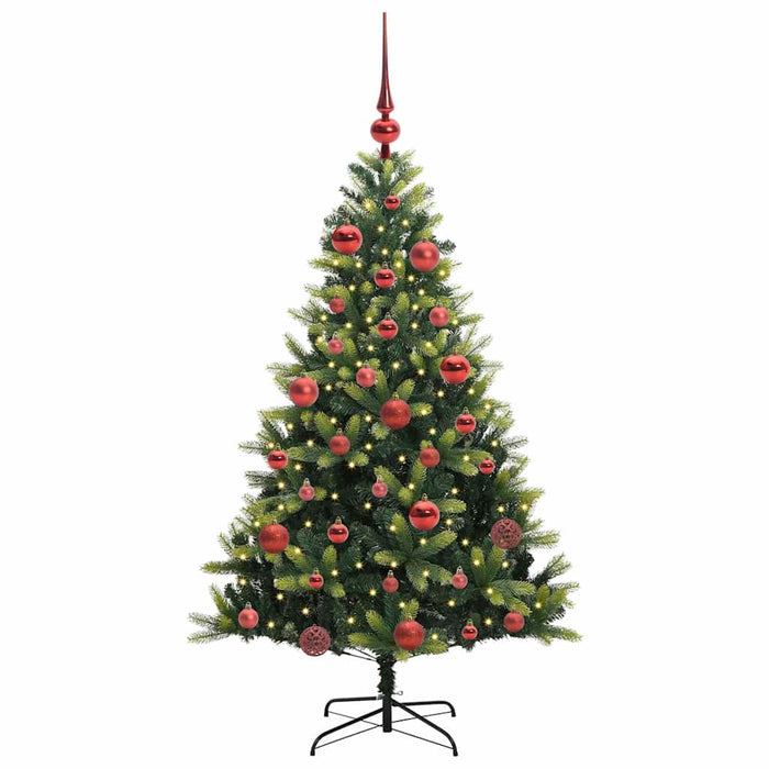 Pom de Crăciun Artificial cu Ramuri Hinge, 150 LED-uri 150 cm - WALTI WALTI