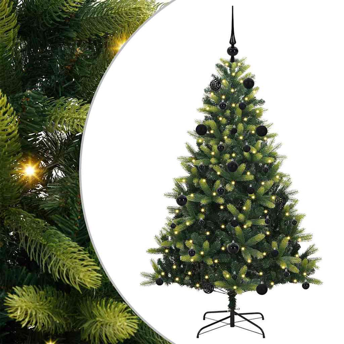 Pom de Crăciun Artificial cu Ramuri Hinge, 150 LED-uri 150 cm - WALTI WALTI