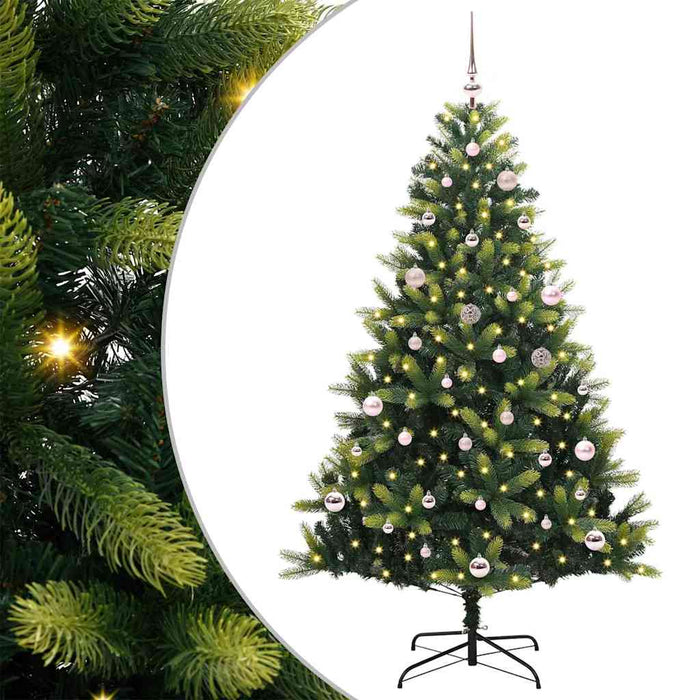 Pom de Crăciun Artificial cu Ramuri Hinge, 150 LED-uri 150 cm - WALTI WALTI
