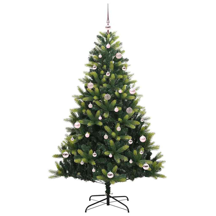 Pom de Crăciun Artificial cu Ramuri Hinge, 150 LED-uri 150 cm - WALTI WALTI