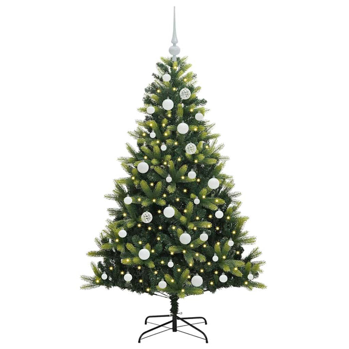 Pom de Crăciun Artificial cu Ramuri Hinge, 150 LED-uri 150 cm - WALTI WALTI