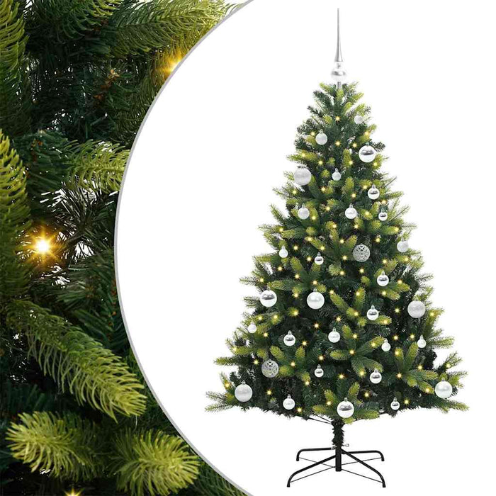 Pom de Crăciun Artificial cu Ramuri Hinge, 150 LED-uri 150 cm - WALTI WALTI