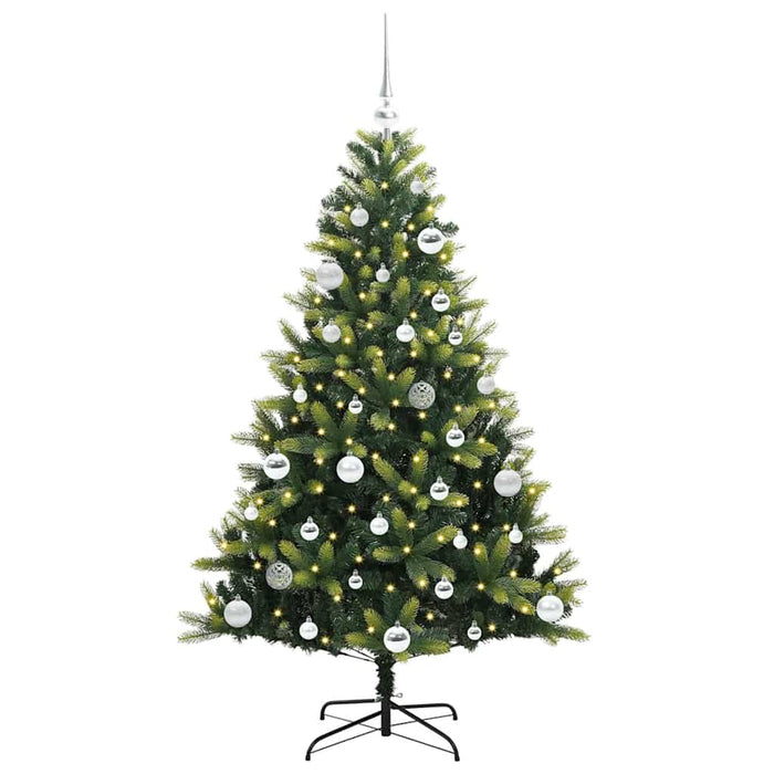 Pom de Crăciun Artificial cu Ramuri Hinge, 150 LED-uri 150 cm - WALTI WALTI