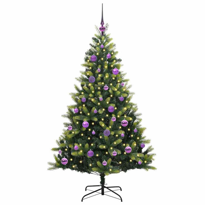 Pom de Crăciun Artificial cu Ramuri Hinge, 150 LED-uri 150 cm - WALTI WALTI