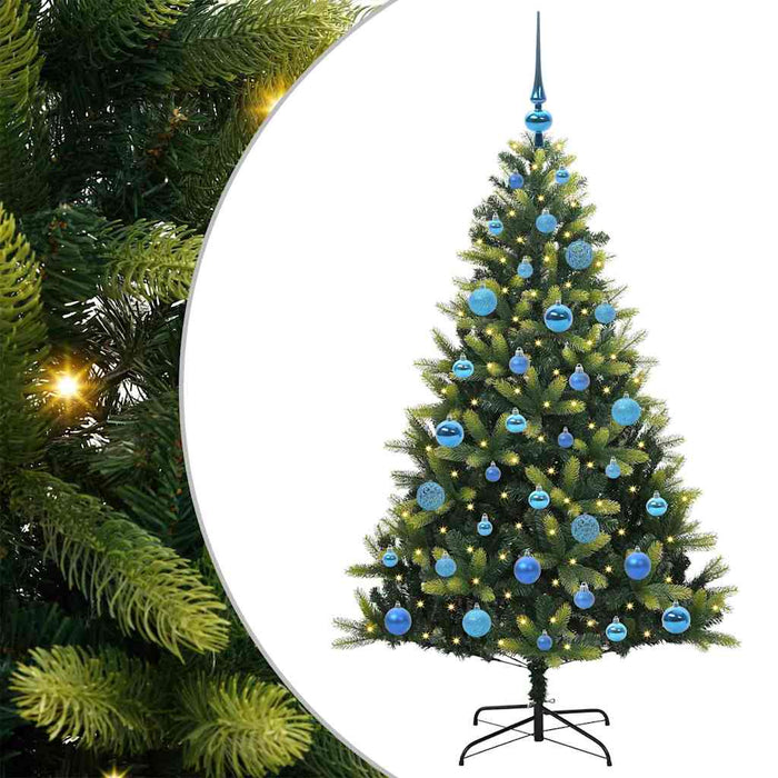 Pom de Crăciun Artificial cu Ramuri Hinge, 150 LED-uri 150 cm - WALTI WALTI