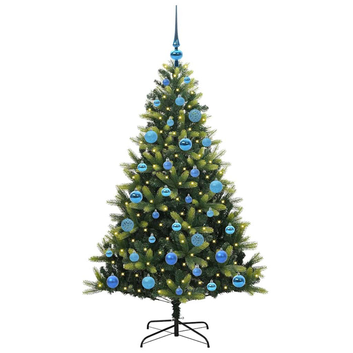 Pom de Crăciun Artificial cu Ramuri Hinge, 150 LED-uri 150 cm - WALTI WALTI