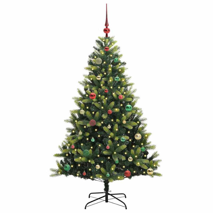 Pom de Crăciun Artificial cu Ramuri Hinge, 150 LED-uri 150 cm - WALTI WALTI