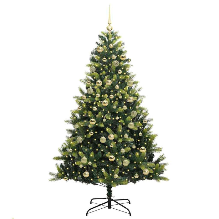 Brad de Crăciun artificial cu ramuri articulare 300 LEDs Verde - WALTI WALTI