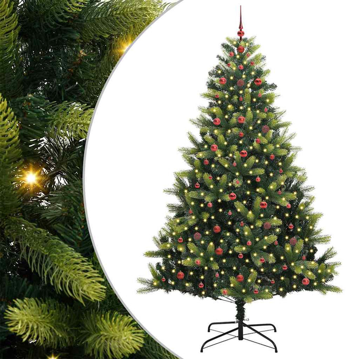 Brad de Crăciun artificial cu ramuri articulare 300 LEDs Verde WALTI