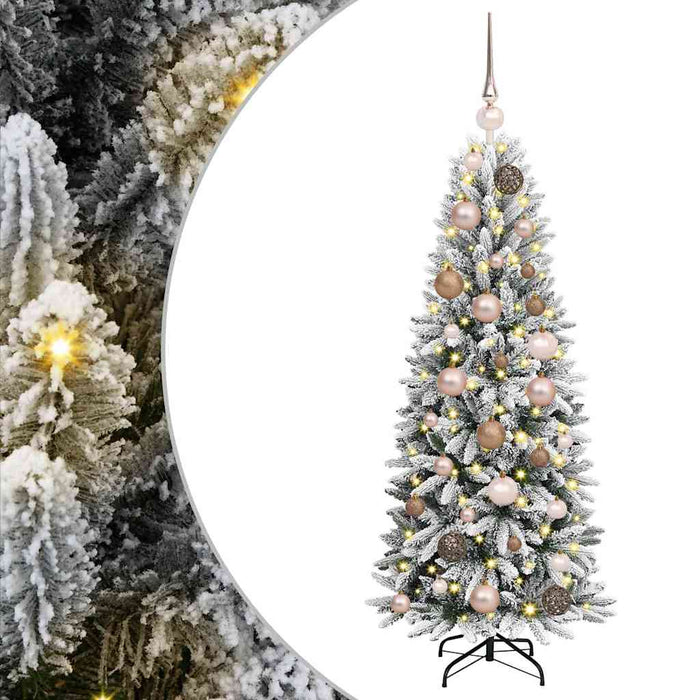 Brad de Crăciun artificial cu 150 LED cu suport Alb 120 cm - WALTI WALTI
