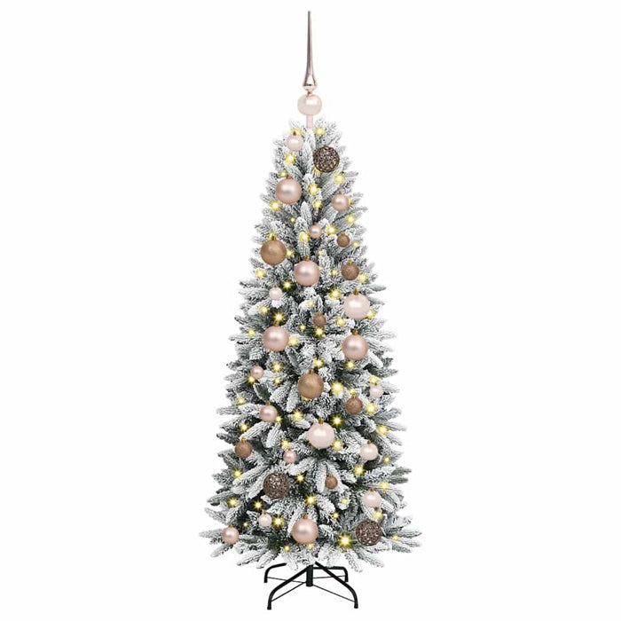 Brad de Crăciun artificial cu 150 LED cu suport Alb 120 cm - WALTI WALTI
