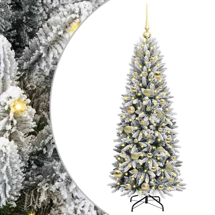 Brad de Crăciun artificial cu 150 LED Alb 53 x 53 x 120 cm - WALTI WALTI