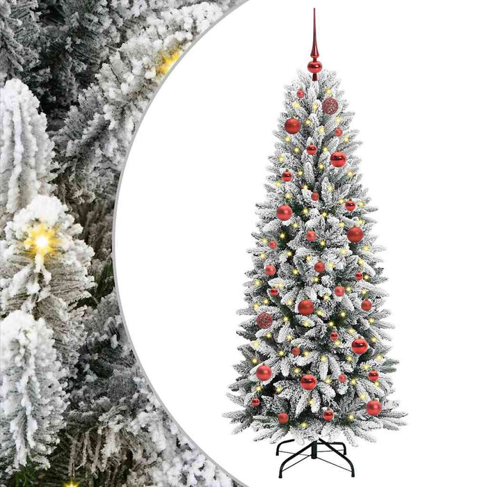 Brad de Crăciun artificial cu 150 LED Alb 63 x 63 x 150 cm - WALTI WALTI