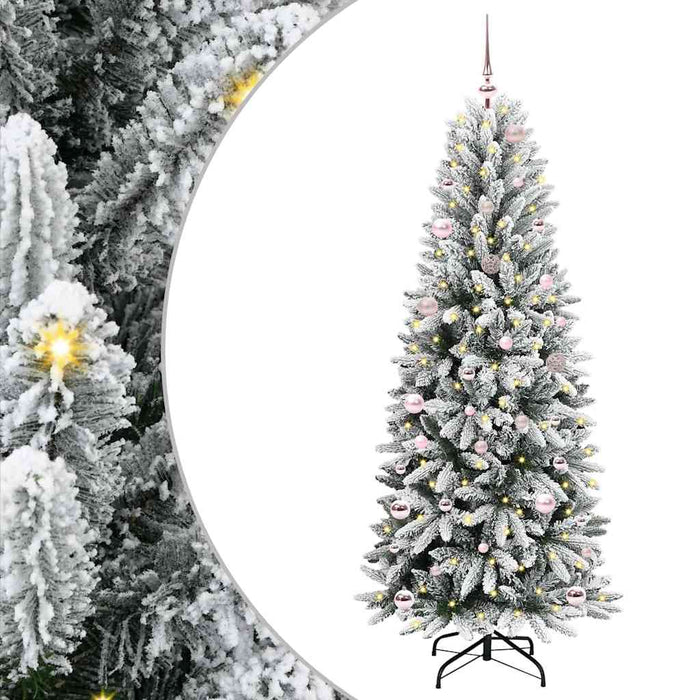 Brad de Crăciun artificial cu 150 LED Alb 63 x 63 x 150 cm - WALTI WALTI