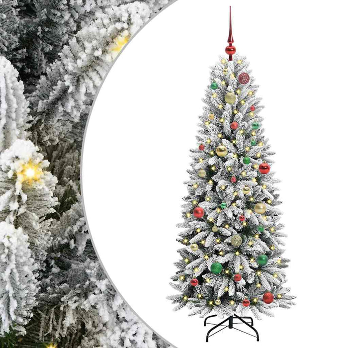 Brad de Crăciun artificial cu 150 LED Alb 63 x 63 x 150 cm - WALTI WALTI