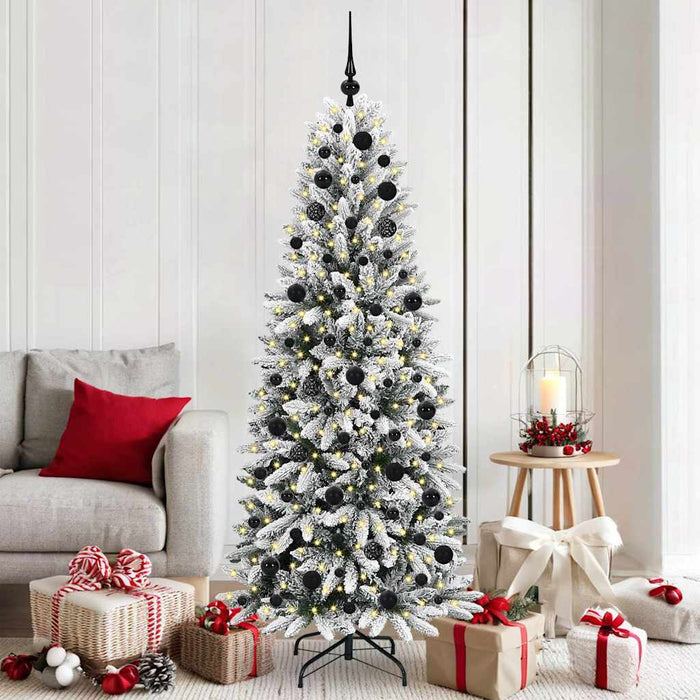 Brad de Crăciun artificial cu 300 LED Alb 73 x 73 x 180 cm - WALTI WALTI