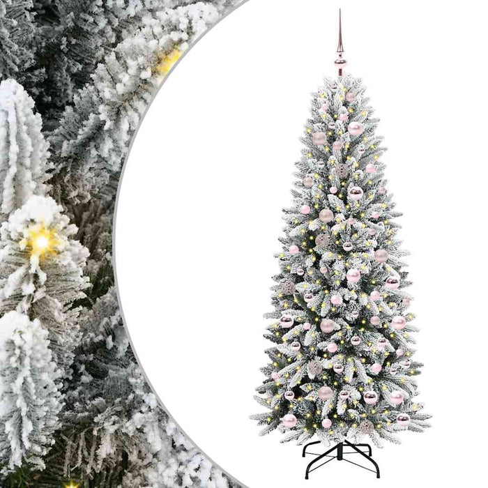 Brad de Crăciun artificial cu 300 LED Alb 73 x 73 x 180 cm - WALTI WALTI