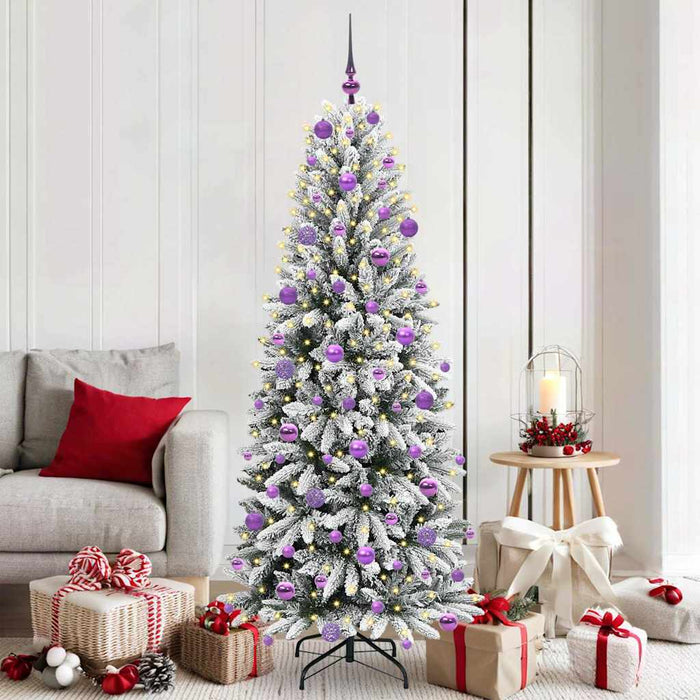 Brad de Crăciun artificial cu 300 LED Alb 73 x 73 x 180 cm - WALTI WALTI