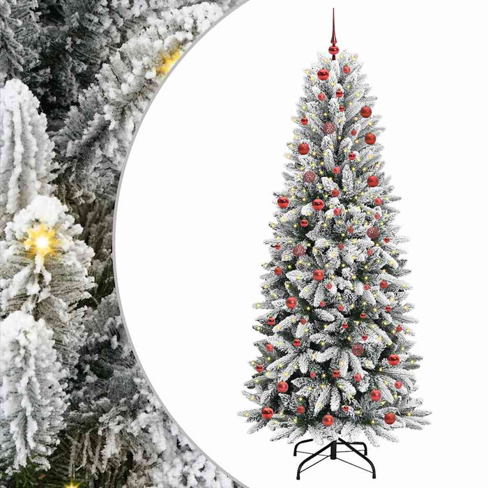 Brad de Crăciun artificial cu 300 LED Alb 78 x 78 x 210 cm - WALTI WALTI