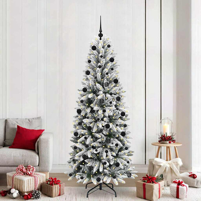 Brad de Crăciun artificial cu 300 LED Alb 78 x 78 x 210 cm - WALTI WALTI