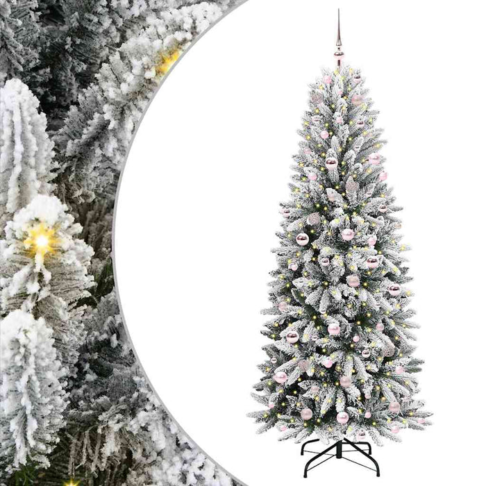 Brad de Crăciun artificial cu 300 LED Alb 78 x 78 x 210 cm - WALTI WALTI