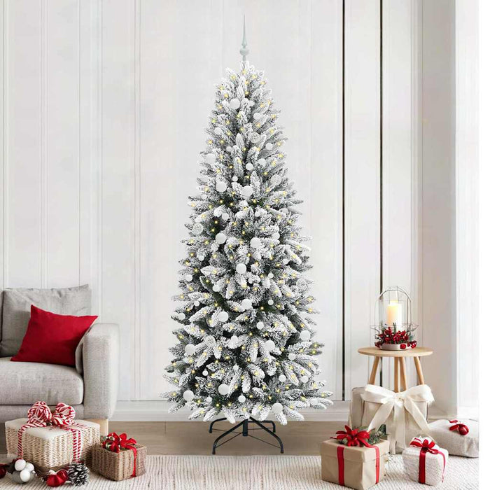 Brad de Crăciun artificial cu 300 LED Alb 78 x 78 x 210 cm - WALTI WALTI