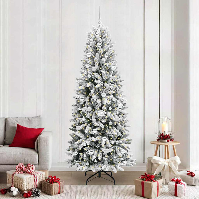 Brad de Crăciun artificial cu 300 LED Alb 78 x 78 x 210 cm - WALTI WALTI