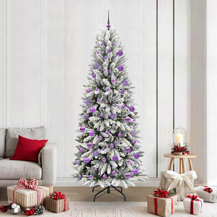 Brad de Crăciun artificial cu 300 LED Alb 78 x 78 x 210 cm - WALTI WALTI