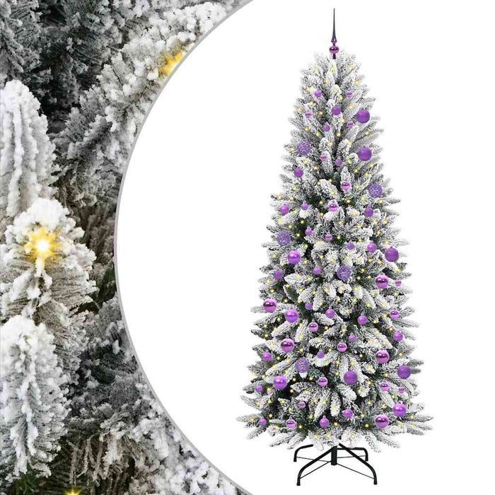Brad de Crăciun artificial cu 300 LED Alb 78 x 78 x 210 cm - WALTI WALTI