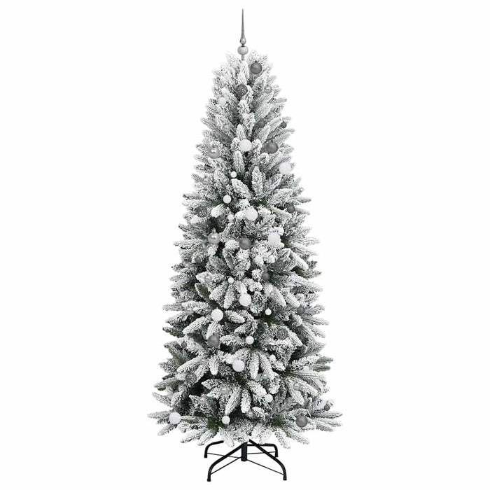 Brad de Crăciun artificial cu 300 LED cu suport Alb 240 cm - WALTI WALTI