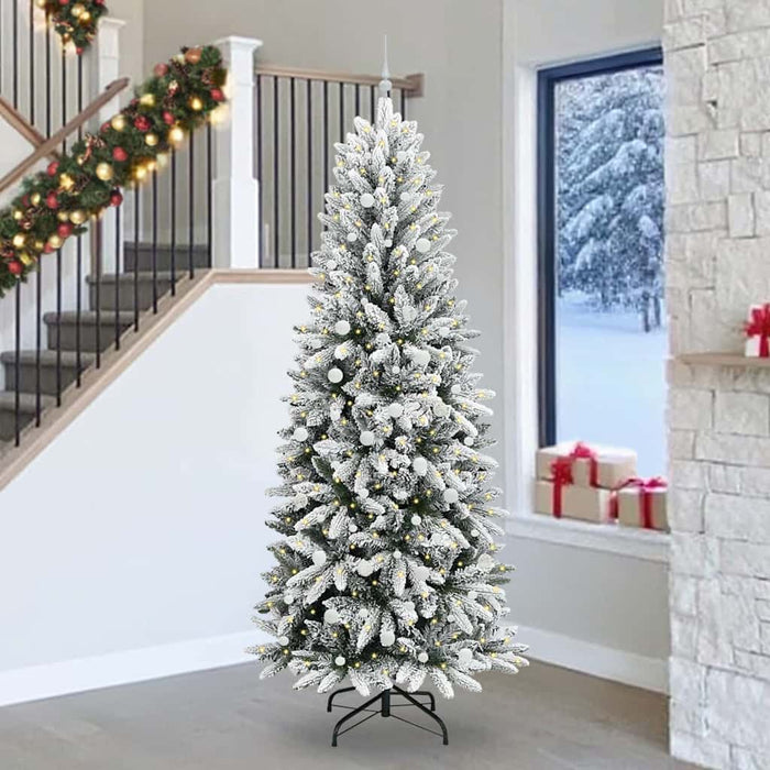 Brad de Crăciun artificial cu 300 LED Alb 93 x 93 x 240 cm - WALTI WALTI