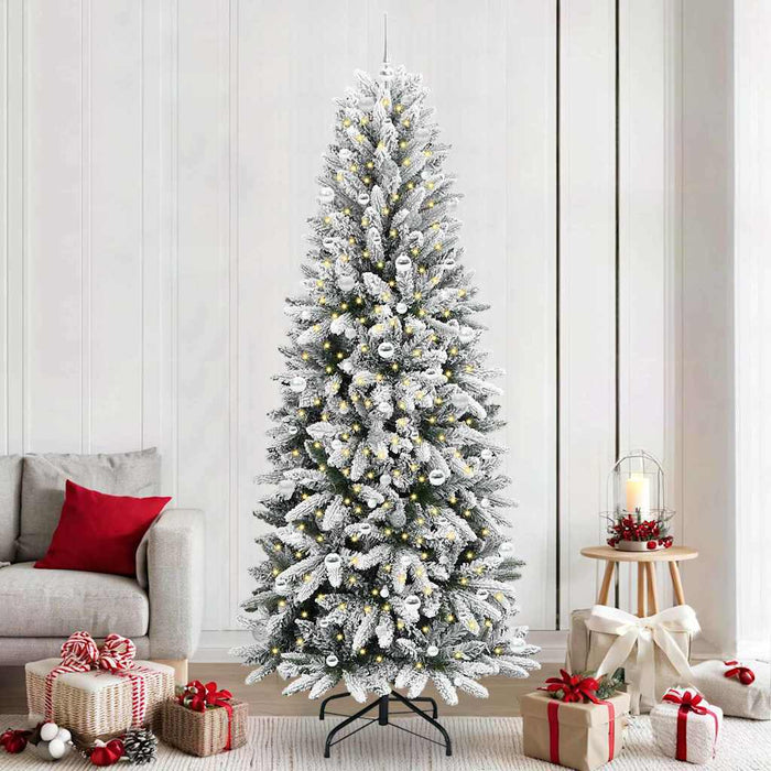 Brad de Crăciun artificial cu 300 LED Alb 93 x 93 x 240 cm - WALTI WALTI