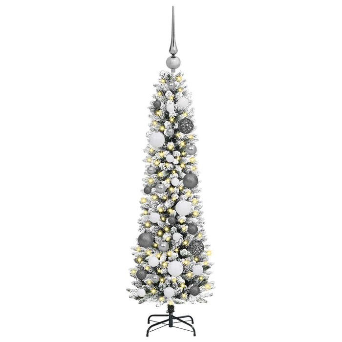 BraddeCrăciunartificial cu lumini cu bandă LED Alb 120cm PVC - WALTI WALTI