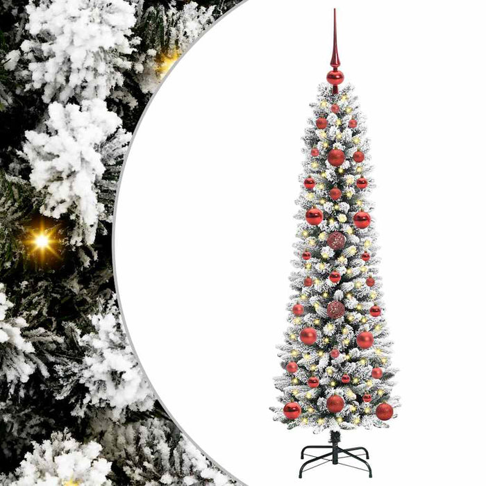 Brad de Crăciun artificial cu 150 LED Verde și alb 120 cm - WALTI WALTI