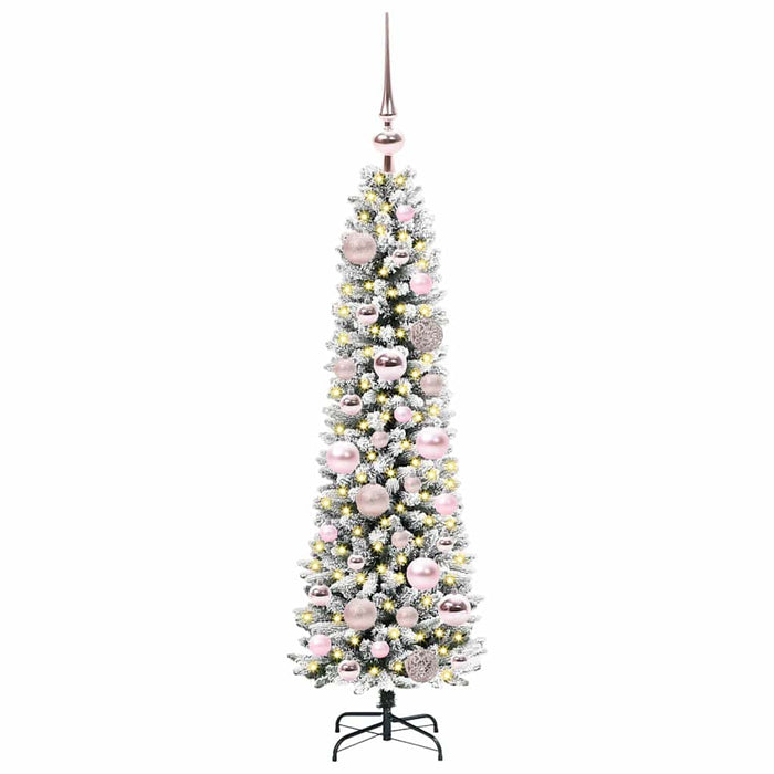 Brad de Crăciun artificial cu 150 LED Verde și alb 120 cm - WALTI WALTI