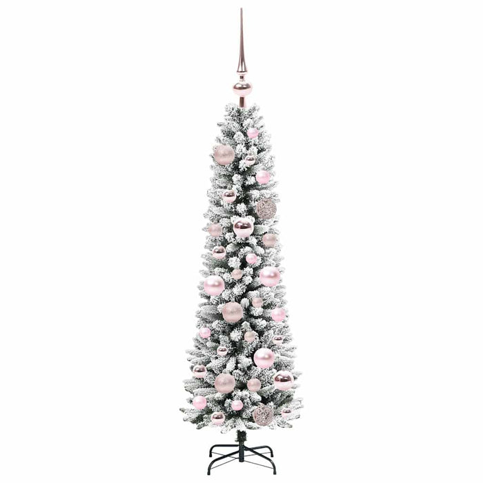 Brad de Crăciun artificial cu 150 LED Verde și alb 120 cm - WALTI WALTI