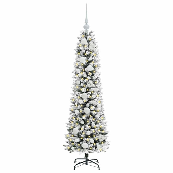 Brad de Crăciun artificial cu 150 LED Verde și alb 120 cm - WALTI WALTI