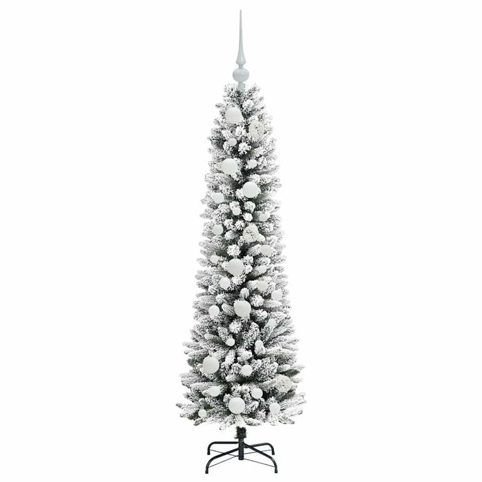 Brad de Crăciun artificial cu 150 LED Verde și alb 120 cm - WALTI WALTI
